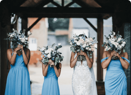 wedding day at Donington Park Farmhouse